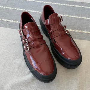Converse Lug Sole Mary Jane’s Women’s Size 10.5 Red Patent Leather Platform Y2K thumbnail 7
