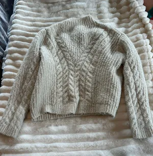 Target White Fuzzy Sweater thumbnail 3