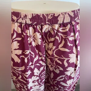 Patrons of Peace Purple and Cream Floral Maxi Skirt thumbnail 8