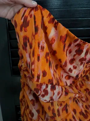 NWT Love & Lemonade Orange Leopard Mini Dress Size XL thumbnail 9