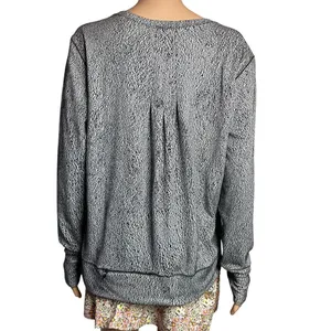 Lululemon Rush Hour Long Sleeve shirt 12 Running Luon Spray Jacquard White Black thumbnail 4
