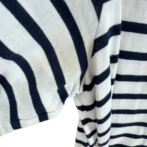 The‎ Group By Babaton Black White Striped Cotton Modal Short Sleeve T-Shirt Sz M thumbnail 4