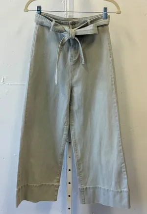 Altar'd State High Waist Wide Leg‎ Jean with Tie Light Wash Small AP1462 thumbnail 1