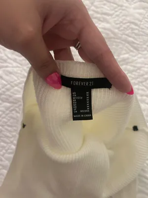 Forever 21 Halter Top White thumbnail 3