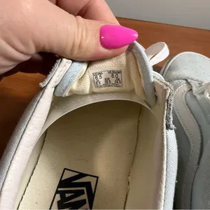 Vans Old Skool Low Top Sneaker‎ Suede Skate Baby Pastel Dusty Light Blue W8 thumbnail 6