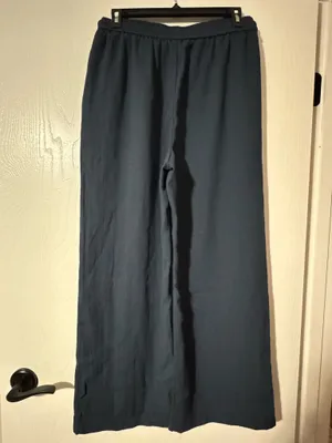 Halara High-Waisted Drawstring Pocket Wide Leg Baggy Casual Linen-Feel Pants thumbnail 2