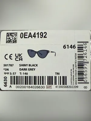 Emporio Armani Black‎ Cat-Eye Sunglasses with Case and Accessories thumbnail 4