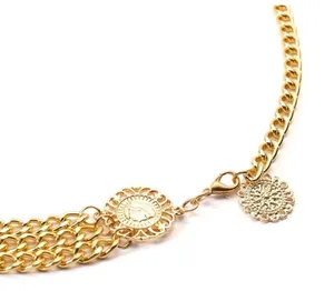 Pendant Multilayer Waist Chain / Belt (Gold Tone) thumbnail 5
