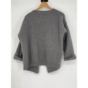 Nap 100% Gray Cashmere Open Front Cardigan‎ Size S Cozycore Soft Casual thumbnail 2