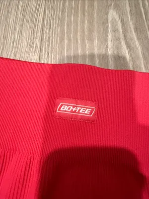 Bo+Tee Strong Ribbed Butt Lifting Leggings Size Small - Hot Pink thumbnail 6