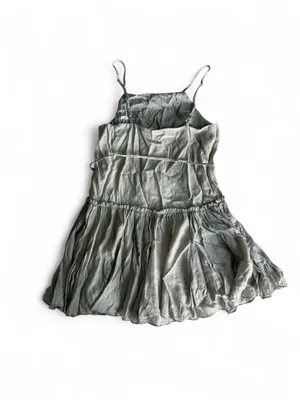 NWT Newbury Kustom Sage Ruffle Mini Dress Size Small thumbnail 8
