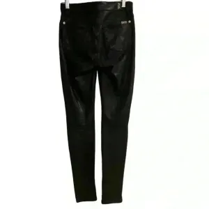 7 For All Mankind Women's Skinny‎ Jeans Size 24 Black Coated thumbnail 9