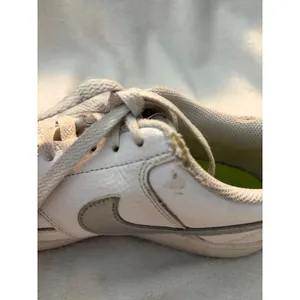 Nike Court Vision‎ Low Sneaker Basketball White Metallic Silver Women's Size 8 thumbnail 16