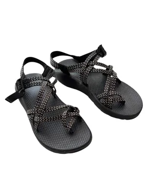 Chacos ZX/2 Dual Adjustable Straps Classic Sandal Black White Women Size 10 thumbnail 2