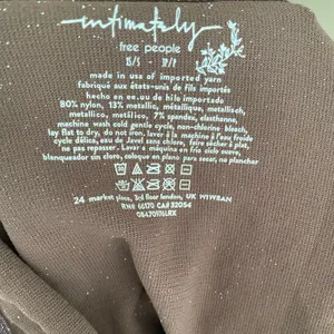 Free People Chocolate Brown shimmer Knit Top thumbnail 5