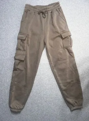 Splash Womens Cargo Sweatpants Tan Brown Joggers Size Medium 0022 thumbnail 1