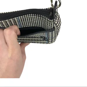 Ralph Lauren Monogram Houndstooth Canvas Mini Bag thumbnail 6
