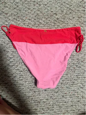 NWT Pilyq PQ Aura Shirred High Waisted Colorblock Bikini Bottoms- Size Medium thumbnail 9