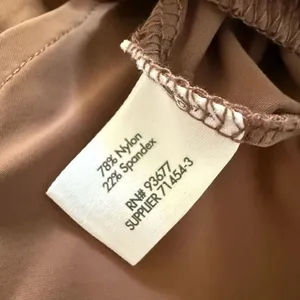 NWT Stylus Mocha Jumpsuit Wide Leg Pockets $74 M thumbnail 9