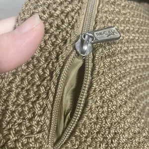 The Sak Original Crocheted Shoulder Bag Brown Knit Hobo Purse thumbnail 6