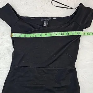 Forever 21 -728 Bodycon Dress Short Sleeve V Neck Fitted‎ Mini Dress Size Medium thumbnail 5