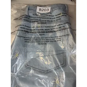 American Eagle Women's‎ Mom Shorts Size 00 Embroidered Daisies thumbnail 9