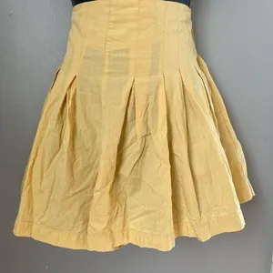 Free People butter Yellow Bubble Mini Skort SP thumbnail 1