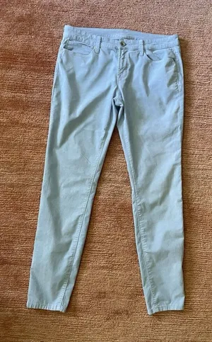 JCP women’s corduroy pants light blue stretch cotton blend size 10 30x30 thumbnail 1