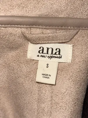 a.n.a. A New Approach NWT Faux Fur Shearling Midweight Coat Womens S Latte Beige thumbnail 8