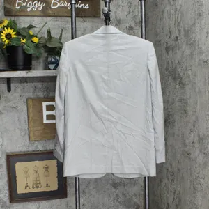 NWT Dkny Jeans Business Two-Button Blazer Jacket P3DCUQ79 XS Sharkskin Gray thumbnail 3