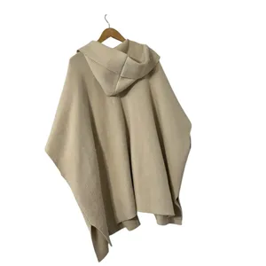 FREE PEOPLE All I Need Cozy Duster Beige Cape Kimono Hood Sweater Cardigan thumbnail 9