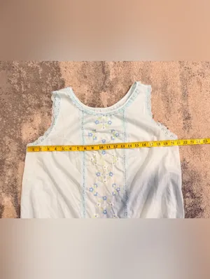 Gilead Vintage Light Blue Cotton Nightgown thumbnail 6