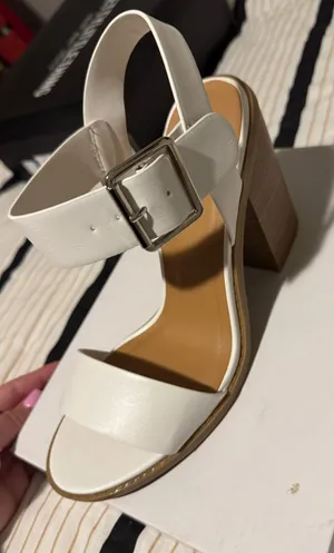 Pink Lily Heels White Cork thumbnail 1
