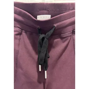 Zyia Active Unwind Jogger Pants Plum Purple Medium‎ Drawstring Pockets Cuffed thumbnail 2