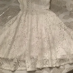 Abercrombie & Fitch Strappy Lace Open Back Fit & Flare Dress XS thumbnail 2