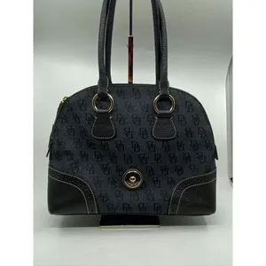 Dooney & Bourke Over Signature Fabric Size M Gray thumbnail 2