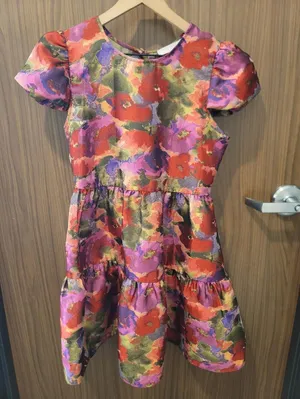 Chelsea28 New Puff Sleeve Jacquard Minidress Coastal Cowgirl Fairy Sm thumbnail 1
