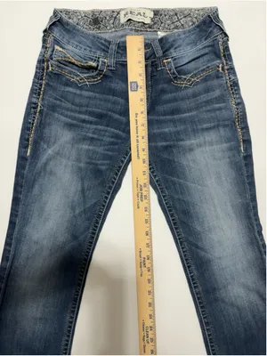 Ariat R.E.A.L. 1257 Women’s 29R Bootcut Jeans Festival Blue Western Stretch‎ thumbnail 9
