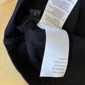 John Elliott Black Cotton Crew Neck Knit Short Sleeve Boxy Cropped Tee T-shirt thumbnail 6