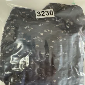 3230 | Ditsy Floral Smocked Peplum Blouse Black Cottagecore Coquette Women S thumbnail 12