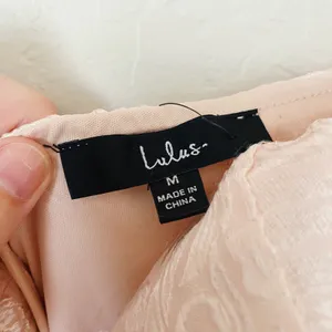 NWT Lulu’s True Romance Light Pink Floral Satin Jacquard Strapless Dress thumbnail 6
