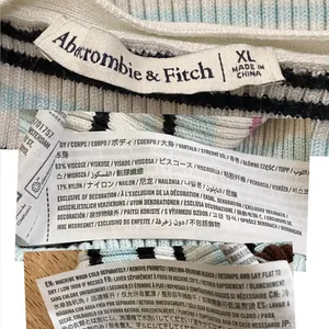 Abercrombie & Fitch Women’s Sz XL Striped Ribbed Halter Sweater Vest thumbnail 9