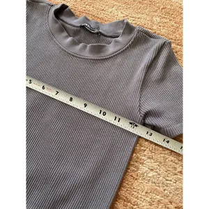 Zara Cropped Ribbed Tee For Girls Size XS thumbnail 4