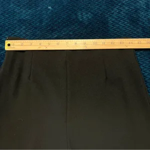 Wdirara Stretch Crepe Black Flared Cutout Hem Women's Side‎ Zip Pants NWT Size M thumbnail 12