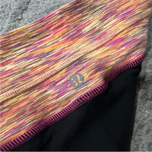 Lululemon Groove Pants Flare Multicolor Waistband Luon 6 thumbnail 5