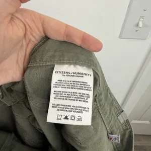 Citizens of Humanity‎ Leah Carpenter Pant Fatigue Green Utility Womens 31 thumbnail 7
