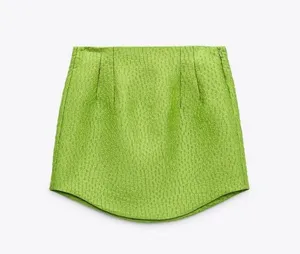 ZARA NEW W TAGS TEXTURED WEAVE MINI SKIRT small S 9479283 thumbnail 4