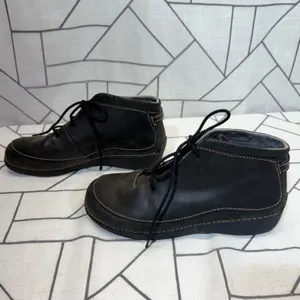 Duluth Trading Co Chukka Boots Size 9 Black Leather‎ Lace Up Ankle 77703 thumbnail 6