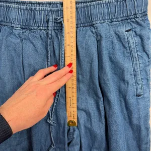 Old Navy M Billie High Rise Dark Wash Straight Ankle Trouser Cotton Denim Pants thumbnail 9