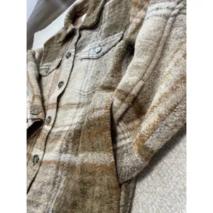 Wilfred Free Aritzia The Ganna Womens Wool Plaid Shacket Jacket M Oversized thumbnail 16
